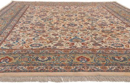 9 x 12 Vintage Indian Tabriz Rug 70265