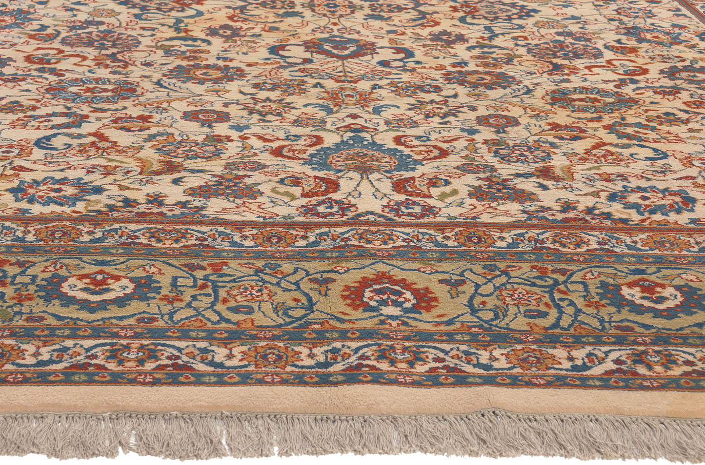 9 x 12 Vintage Indian Tabriz Rug 70265