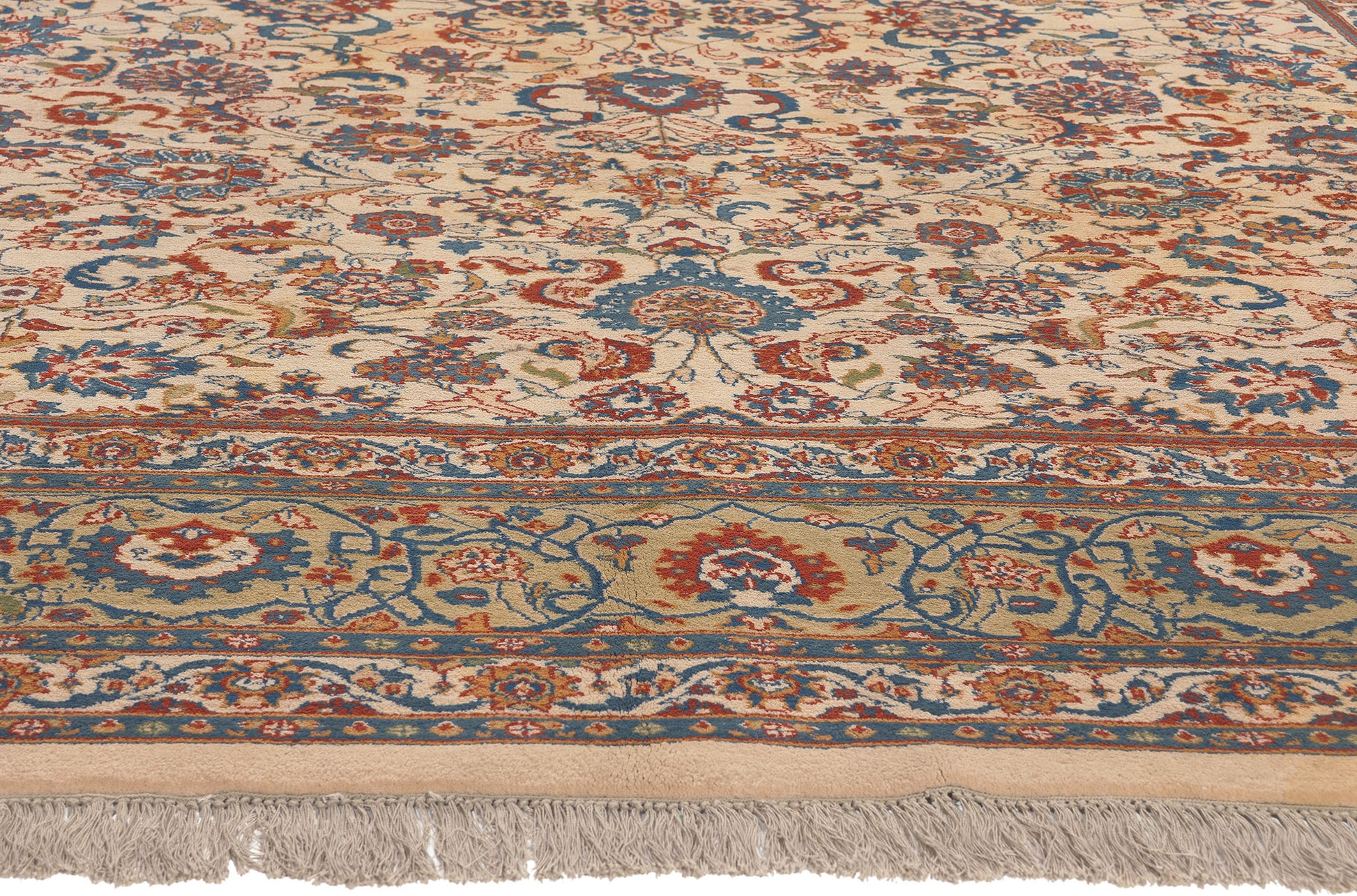 9 x 12 Vintage Indian Tabriz Rug 70265