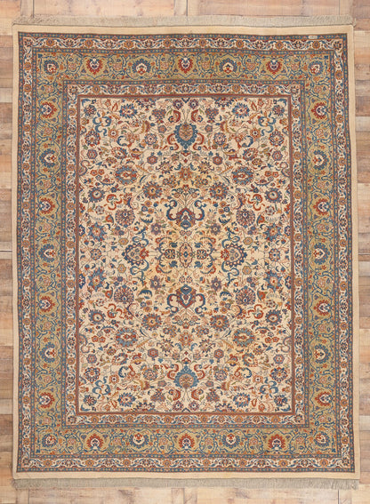 9 x 12 Vintage Indian Tabriz Rug 70265