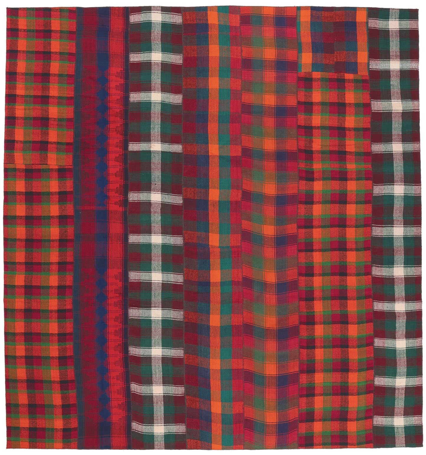11 x 12 Vintage Tartan Plaid Rug 60804