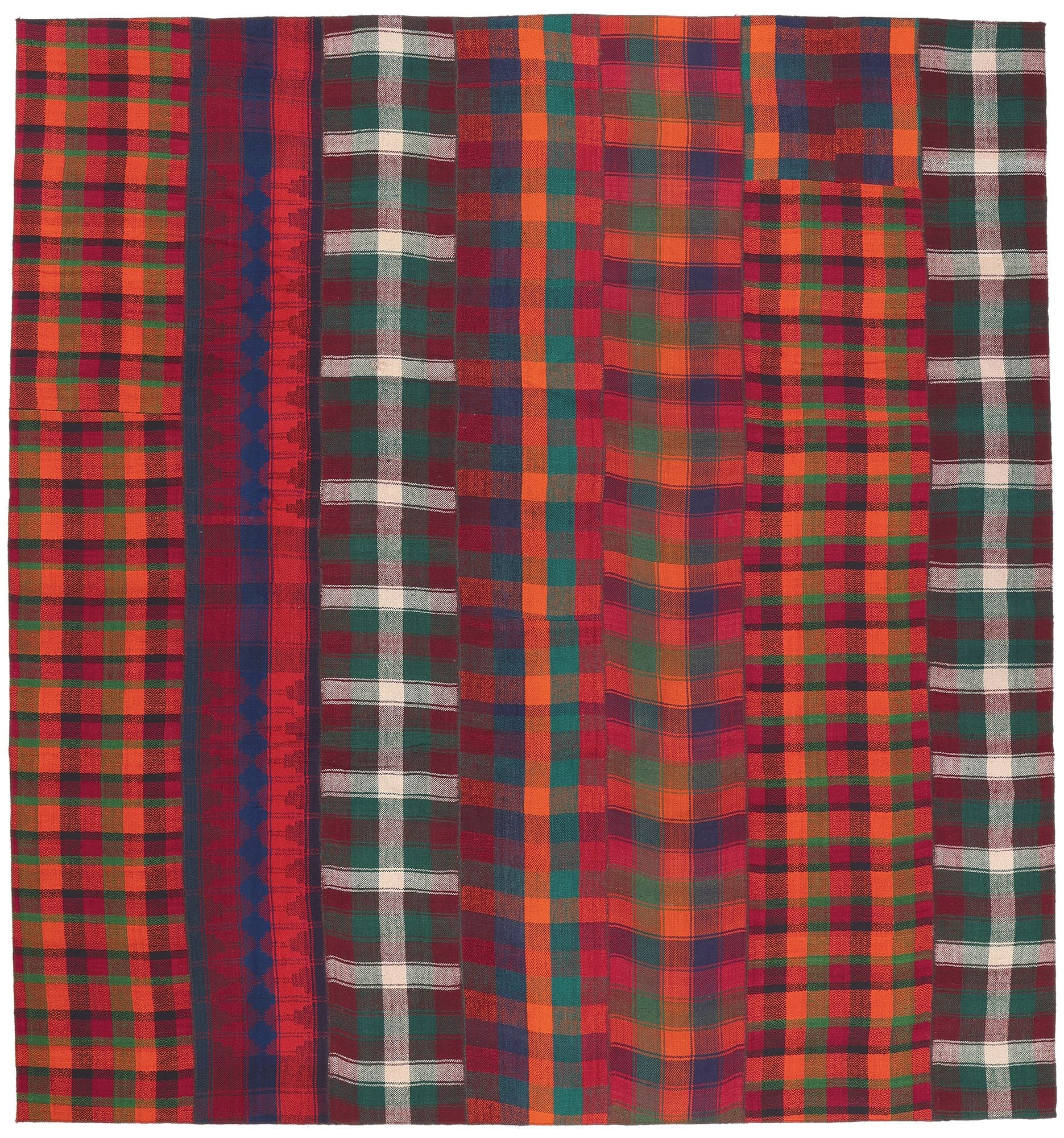 11 x 12 Vintage Tartan Plaid Rug 60804