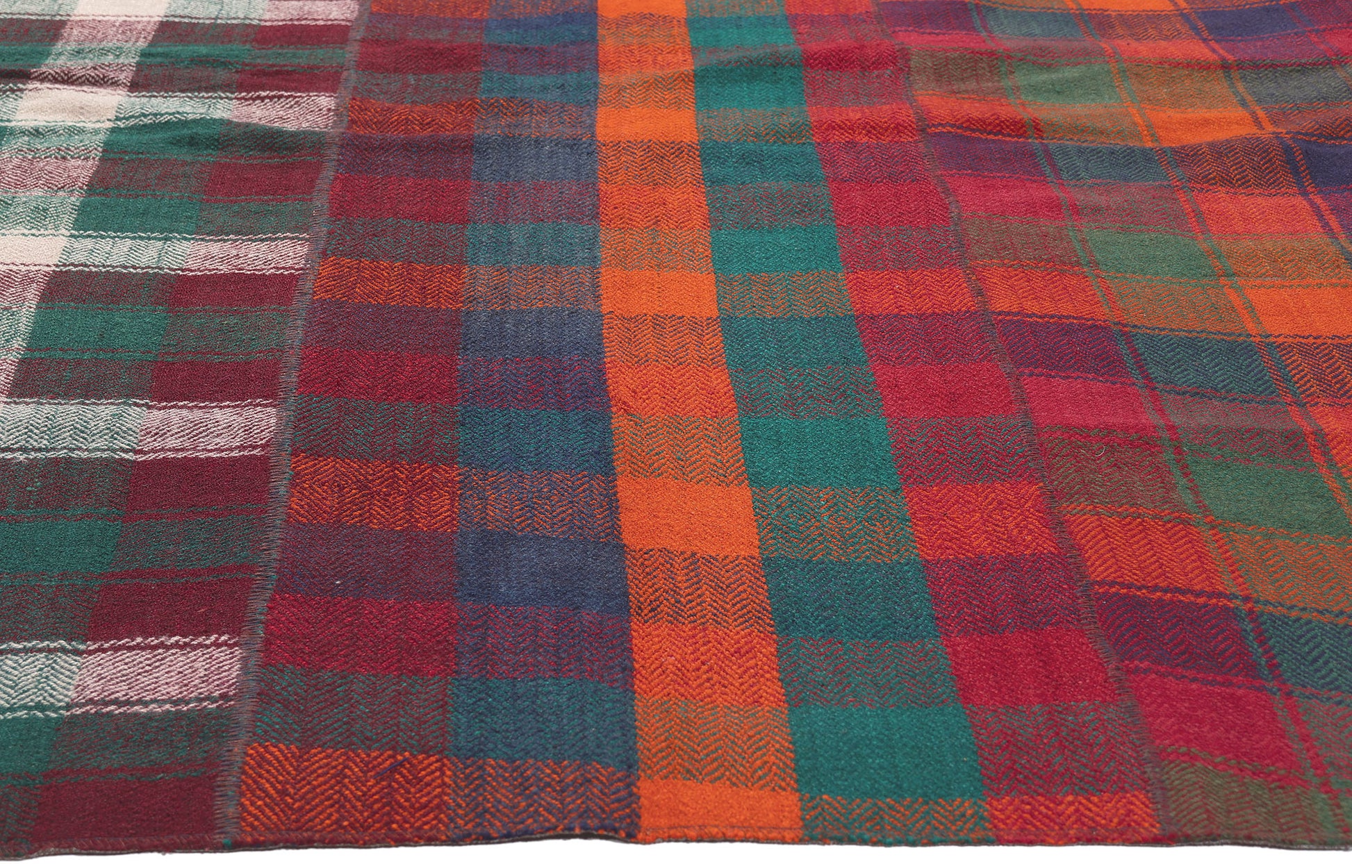 11 x 12 Vintage Tartan Plaid Rug 60804