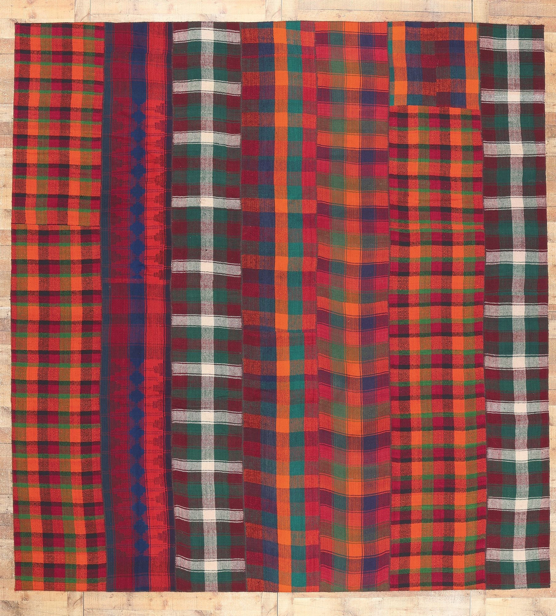 11 x 12 Vintage Tartan Plaid Rug 60804