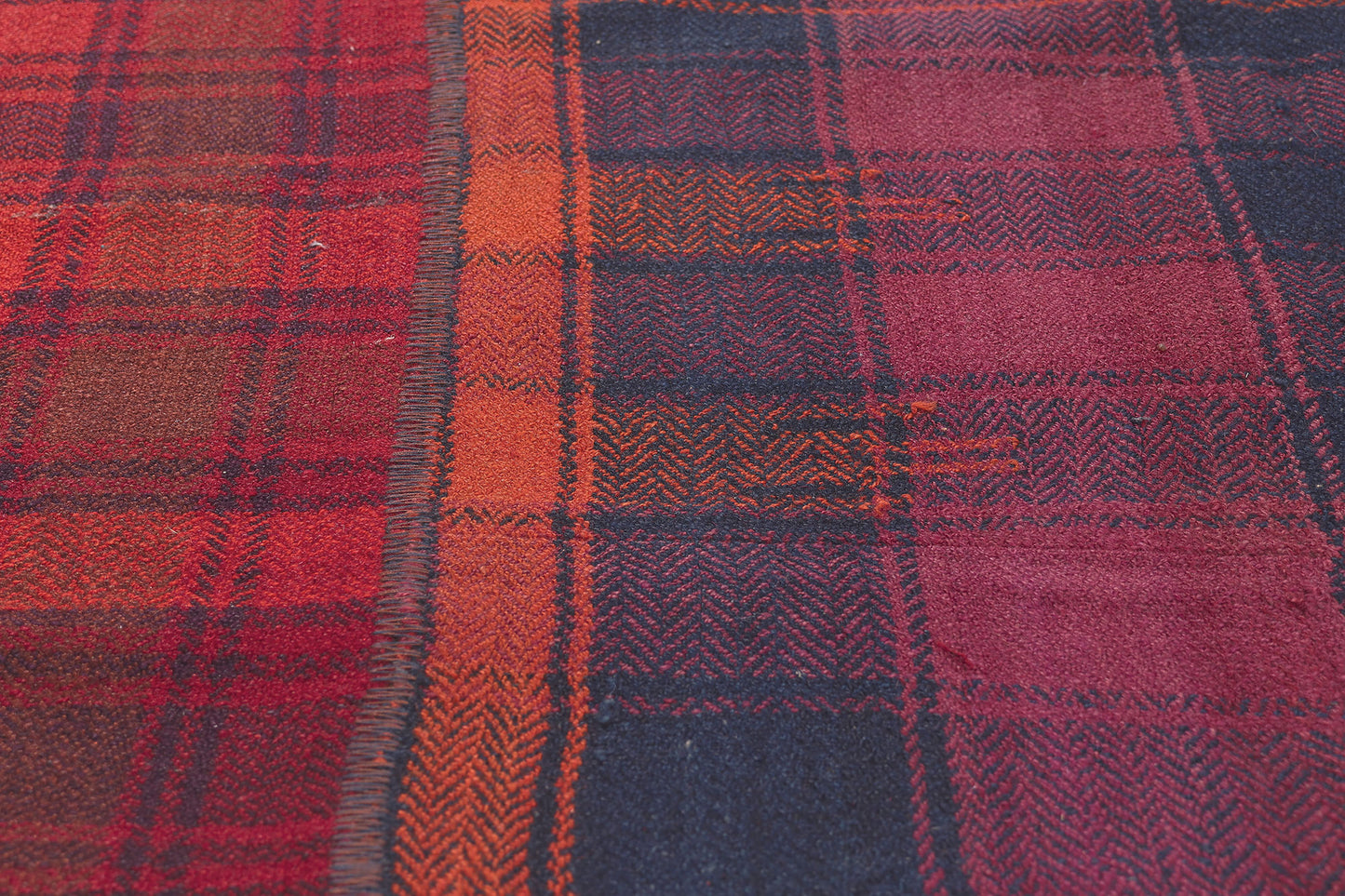 8 x 12 Vintage Tartan Plaid Rug 60791