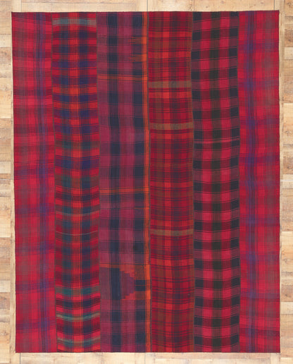 8 x 12 Vintage Tartan Plaid Rug 60791