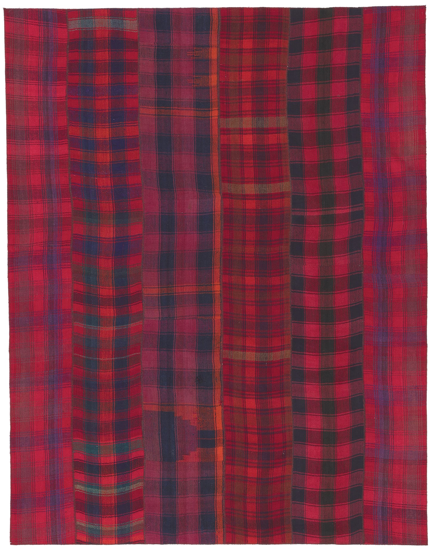 8 x 12 Vintage Tartan Plaid Rug 60791