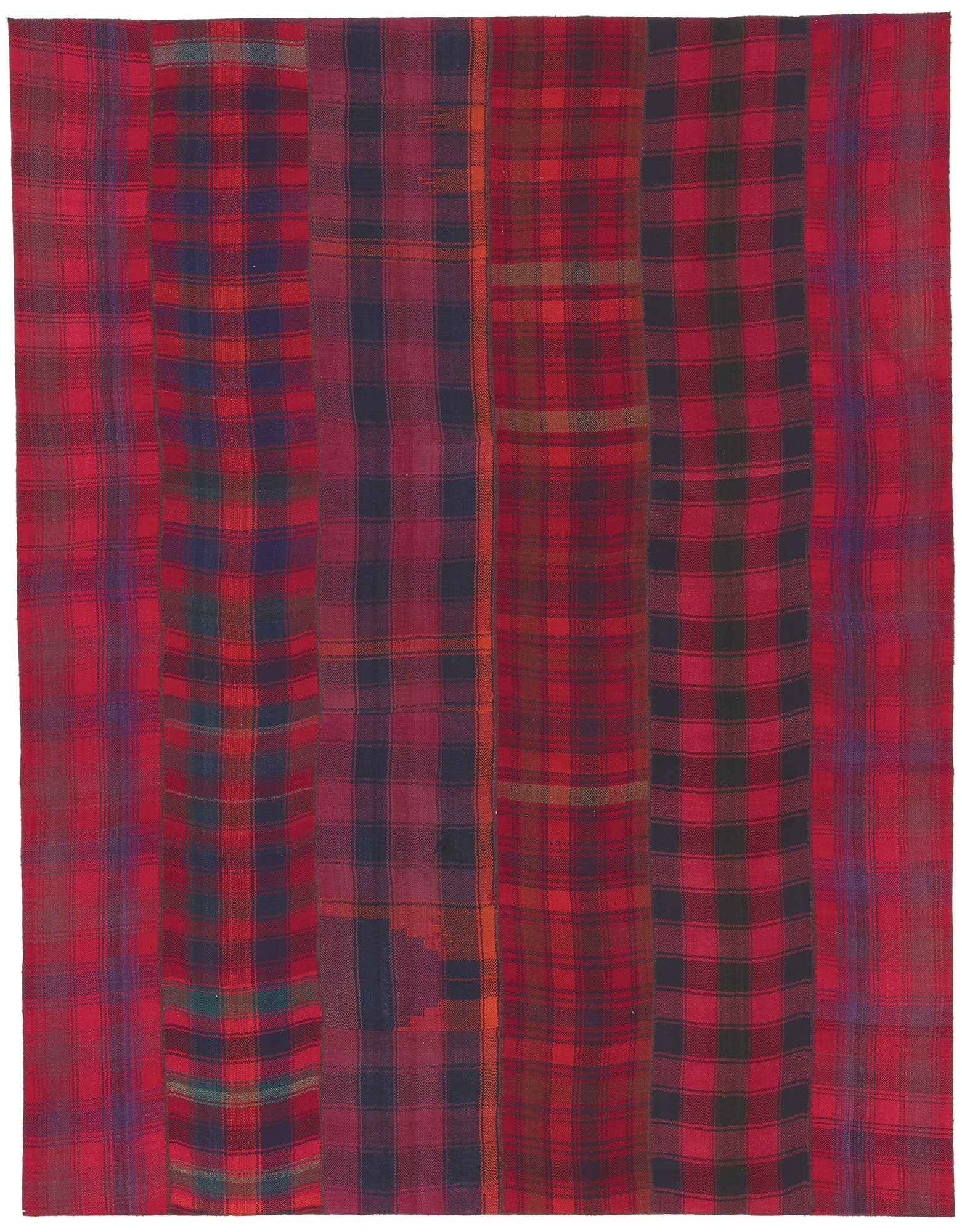 8 x 12 Vintage Tartan Plaid Rug 60791