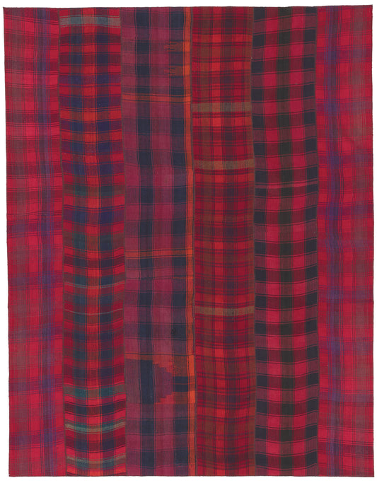 8 x 12 Vintage Tartan Plaid Rug 60791