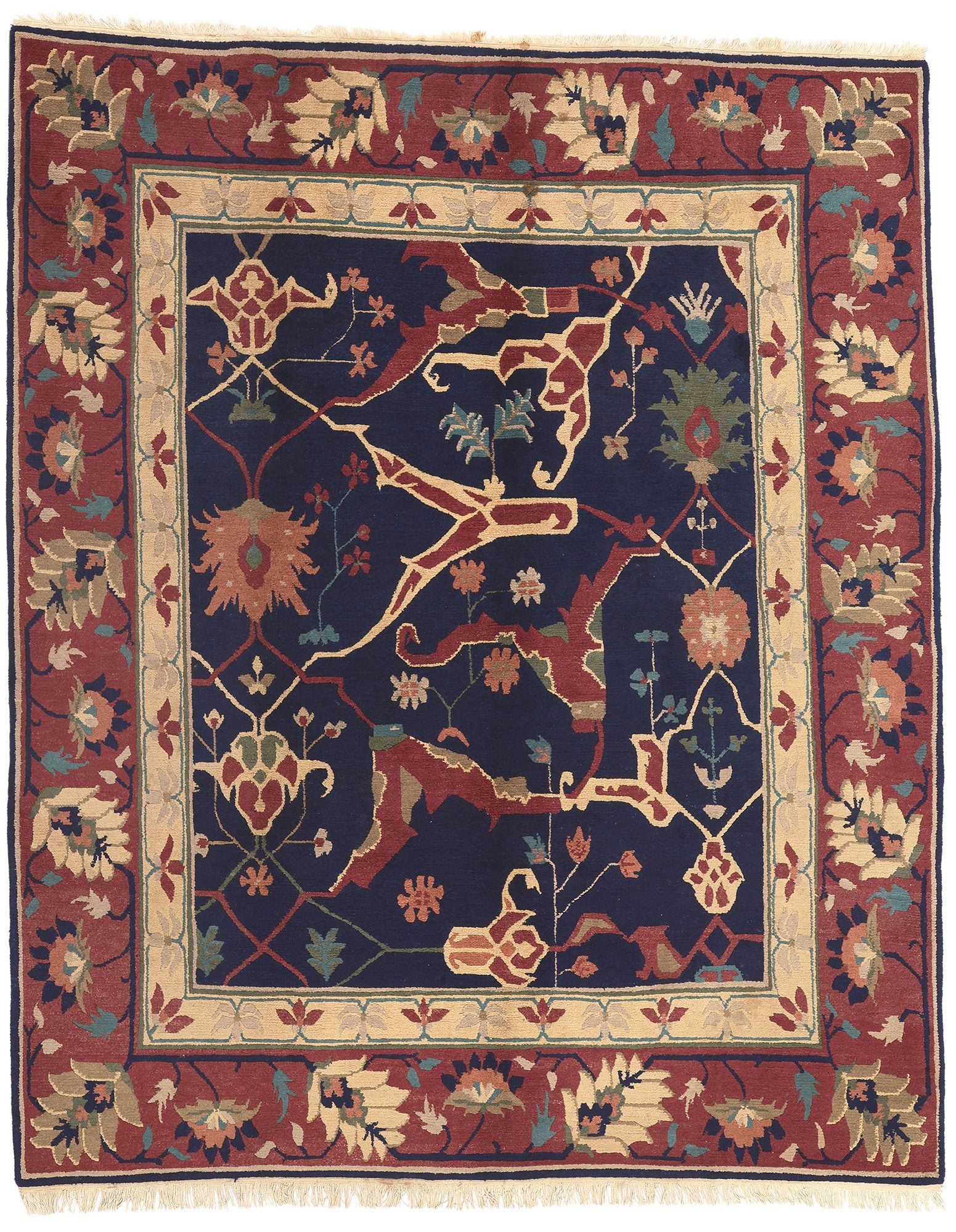 8 x 10 Vintage Tibetan Bijar Rug 77262