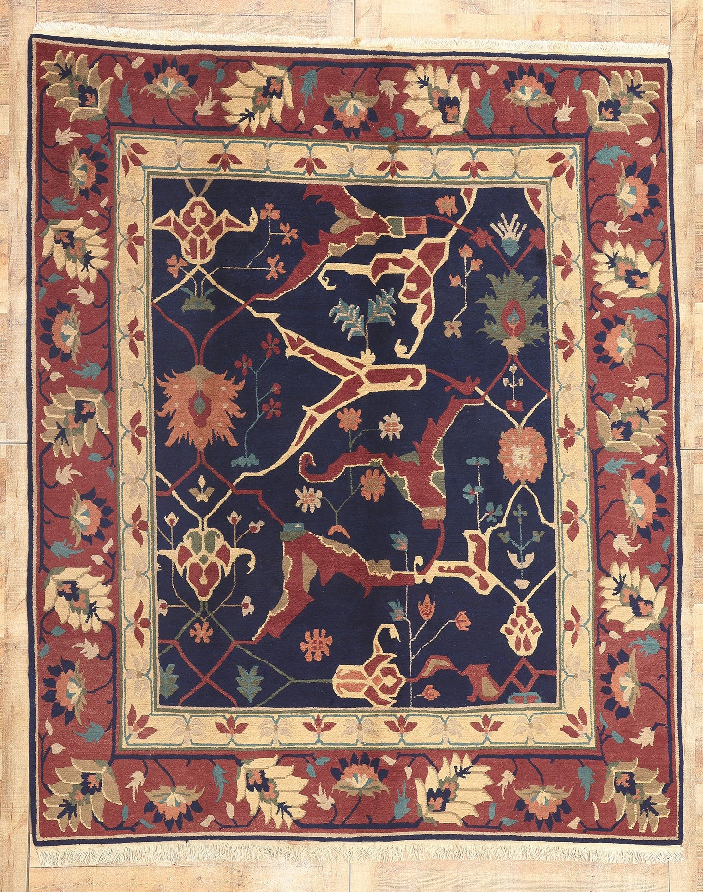 8 x 10 Vintage Tibetan Bijar Rug 77262