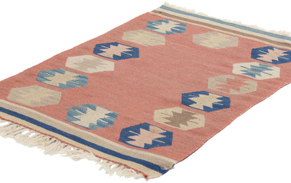 1 x 2 Vintage Persian Shiraz Kilim Rug 78804