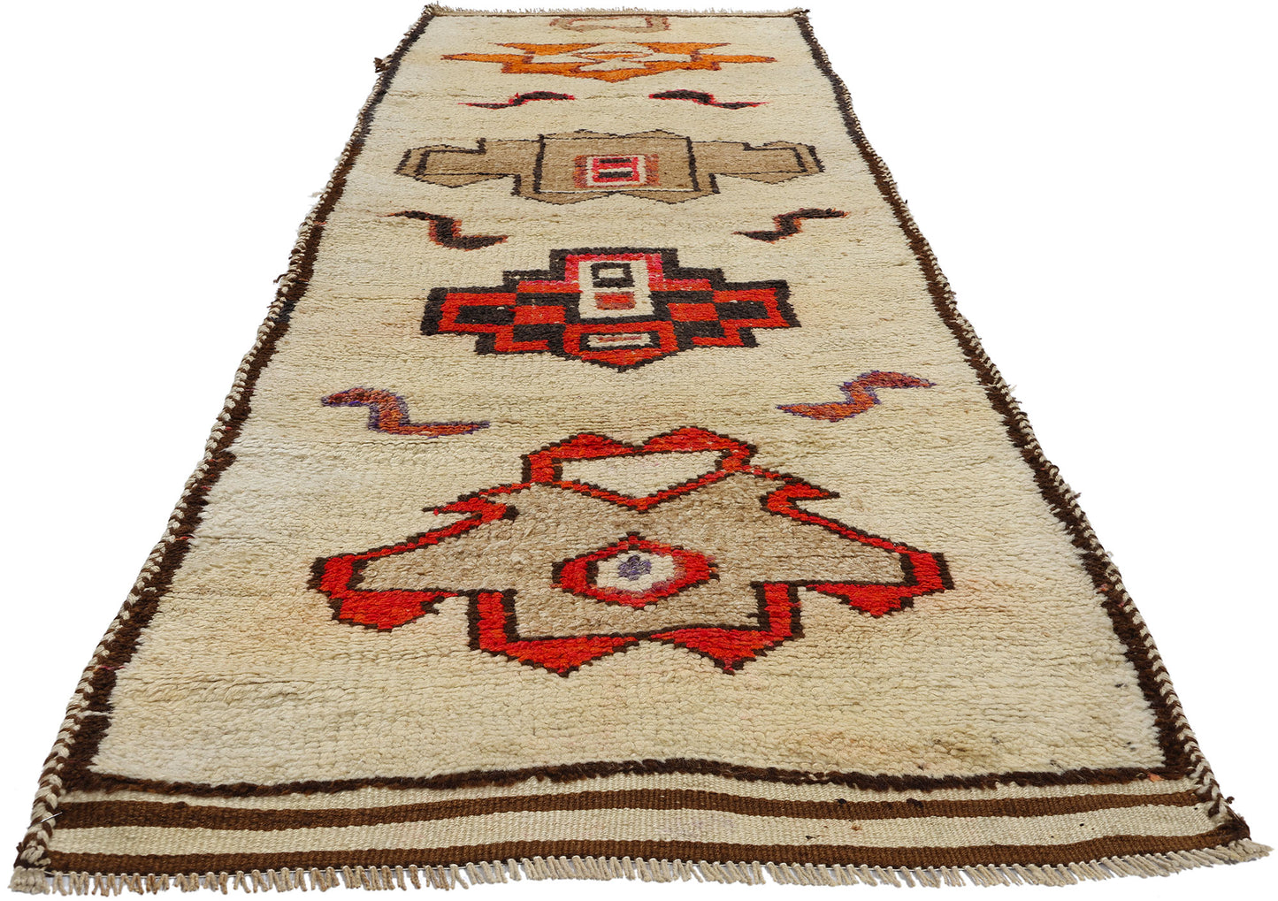 3 x 11 Vintage Tribal Kurdish Rug 53902