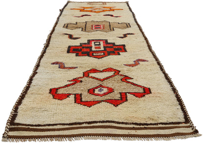 3 x 11 Vintage Tribal Kurdish Rug 53902