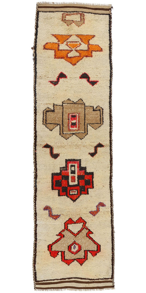 3 x 11 Vintage Tribal Kurdish Rug 53902