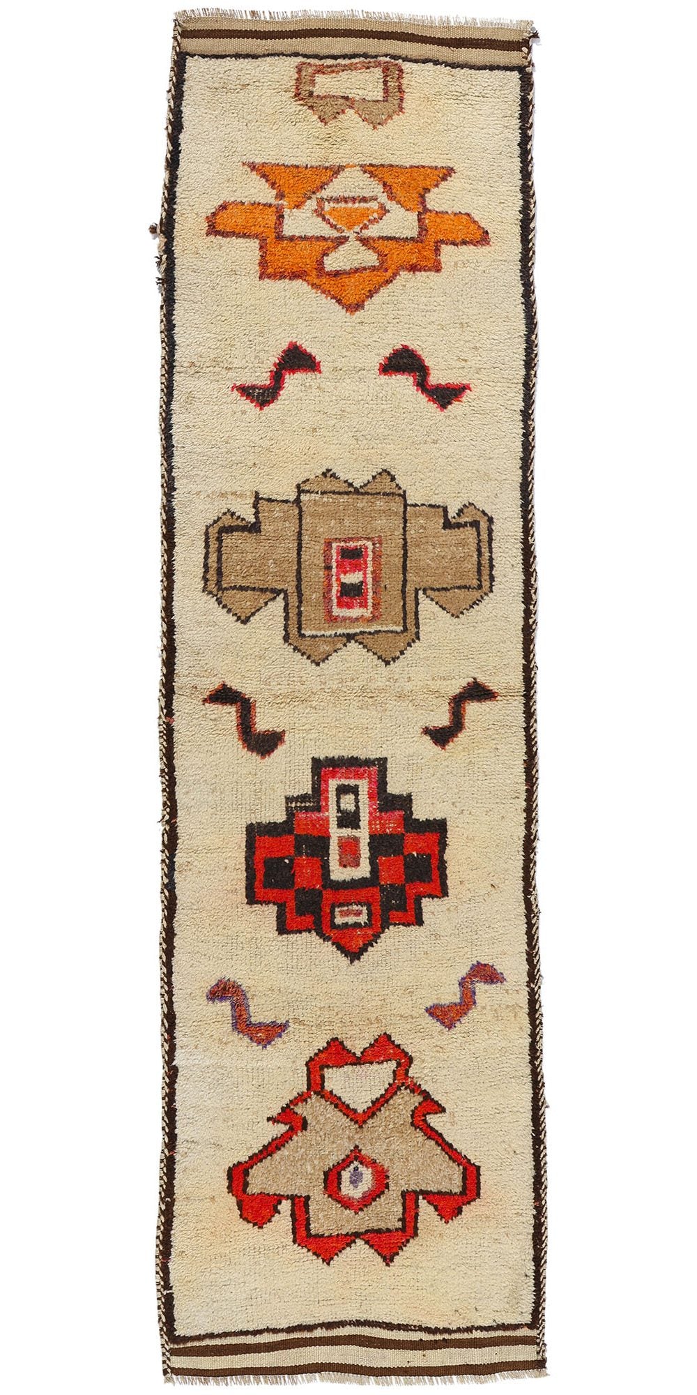 3 x 11 Vintage Tribal Kurdish Rug 53902
