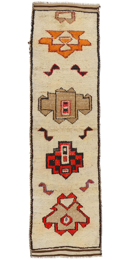 3 x 11 Vintage Tribal Kurdish Rug 53902