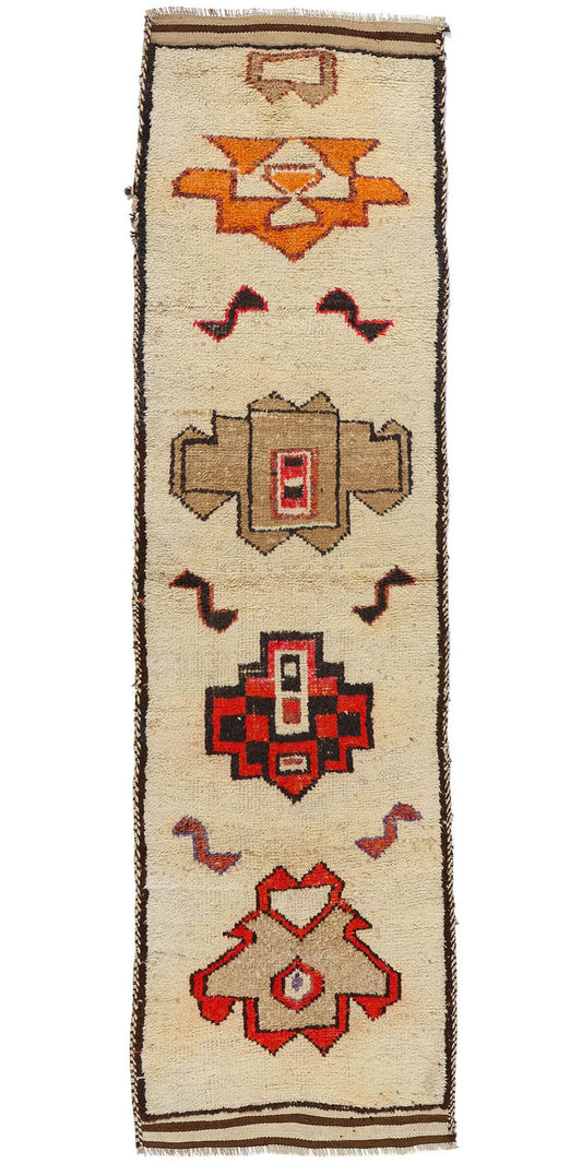 3 x 11 Vintage Tribal Kurdish Rug 53902