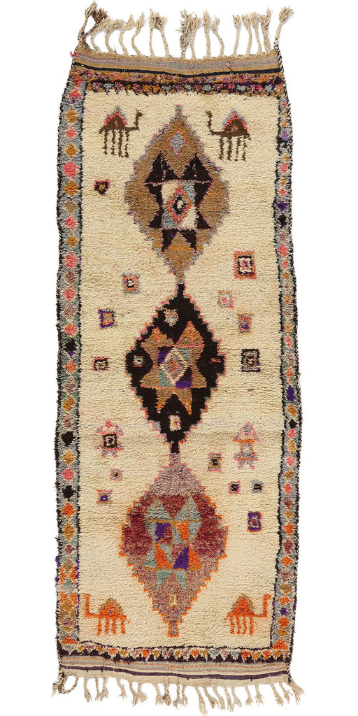 4 x 10 Vintage Tribal Kurdish Rug 53903