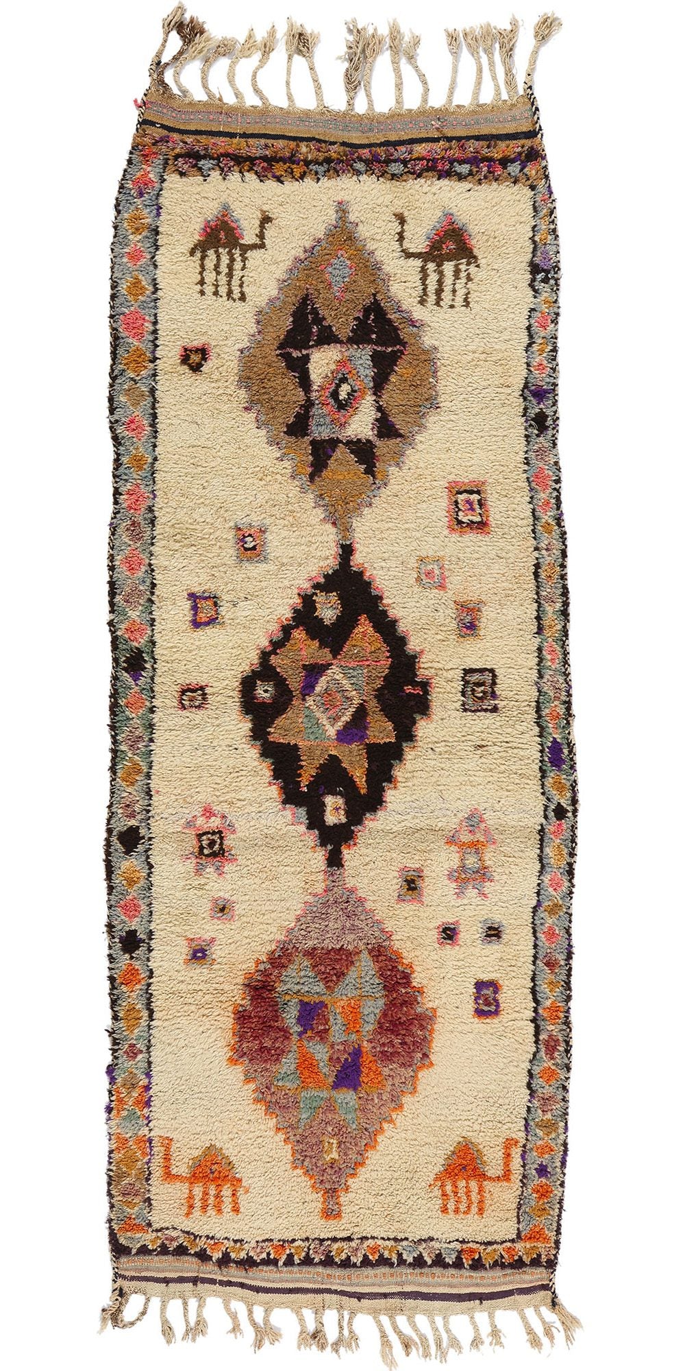 4 x 10 Vintage Tribal Kurdish Rug 53903