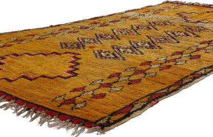4 x 8 Vintage Orange Boujad Moroccan Rug 21815