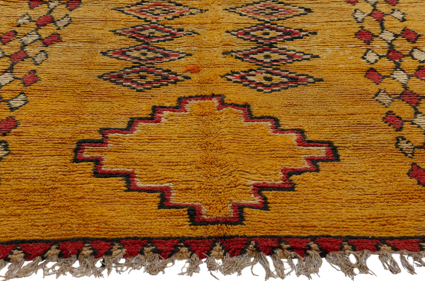 4 x 8 Vintage Orange Boujad Moroccan Rug 21815