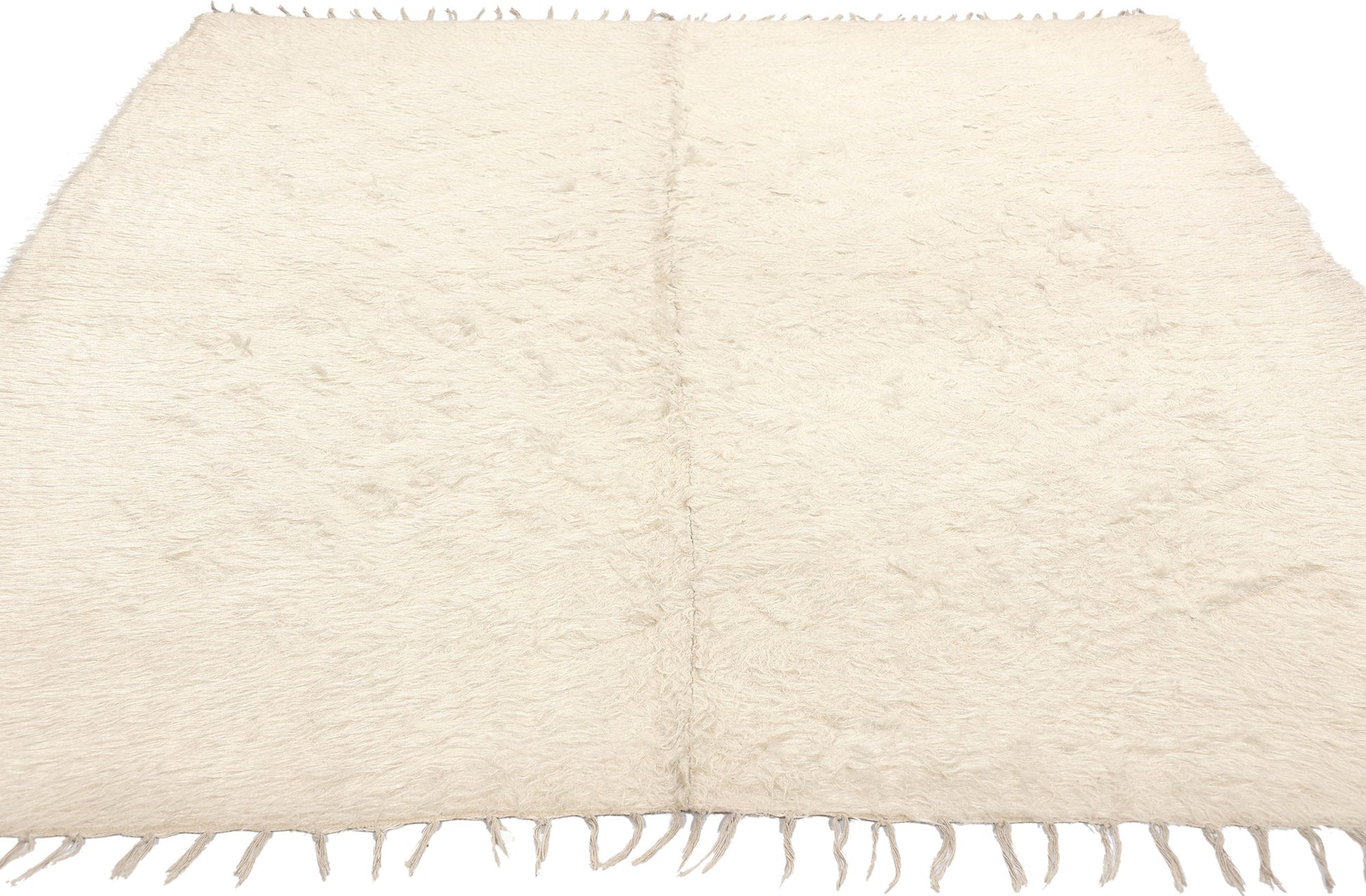 5 x 7 Vintage Turkish Angora Wool Rug 52108