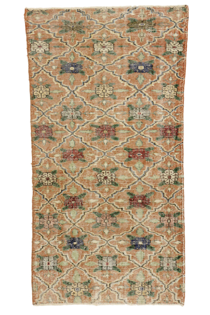 3 x 7 Vintage Turkish Sivas Rug 51947