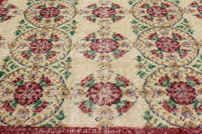 4 x 7 Vintage Turkish Sivas Rug 51973