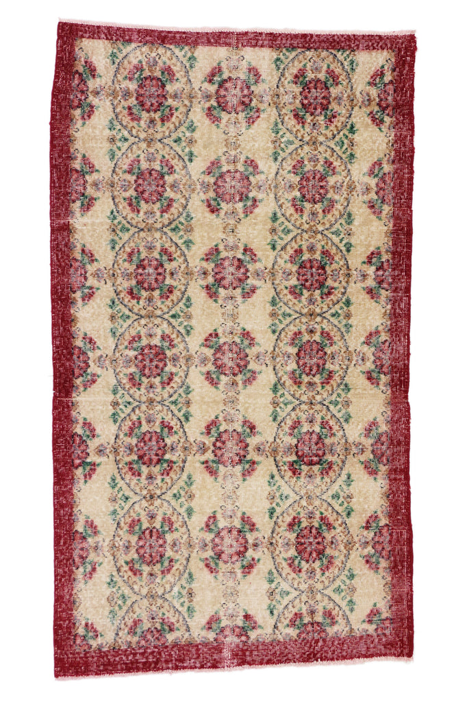 4 x 7 Vintage Turkish Sivas Rug 51973