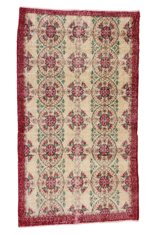 4 x 7 Vintage Turkish Sivas Rug 51973