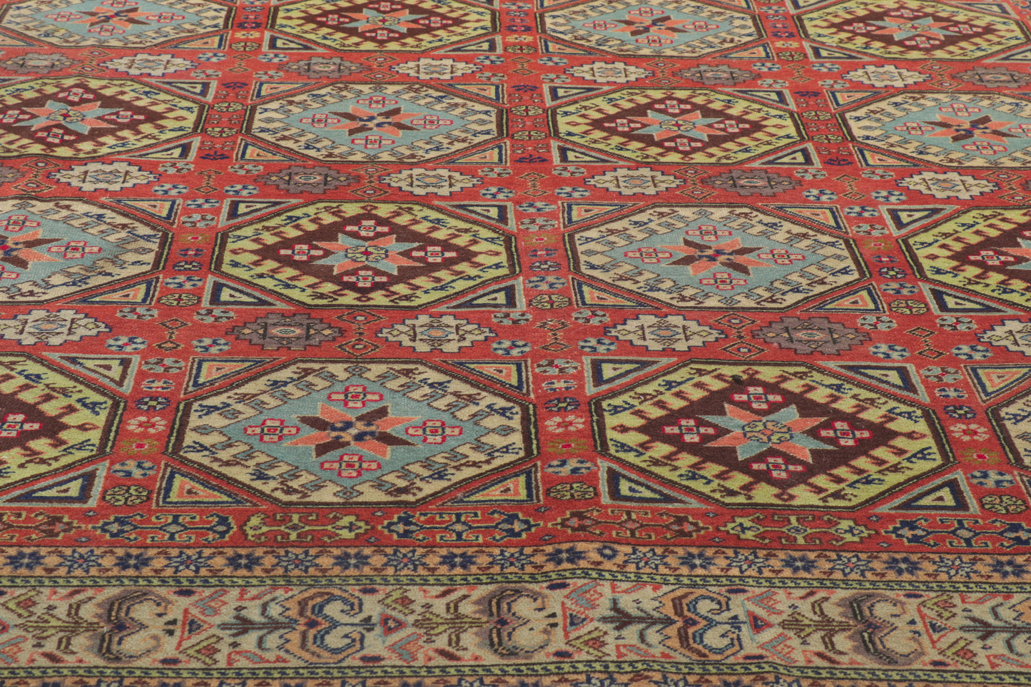 8 x 11 Vintage Turkish Sivas Rug 78284