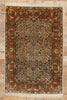2 x 3 Vintage Turkish Silk Hereke Rug 78733