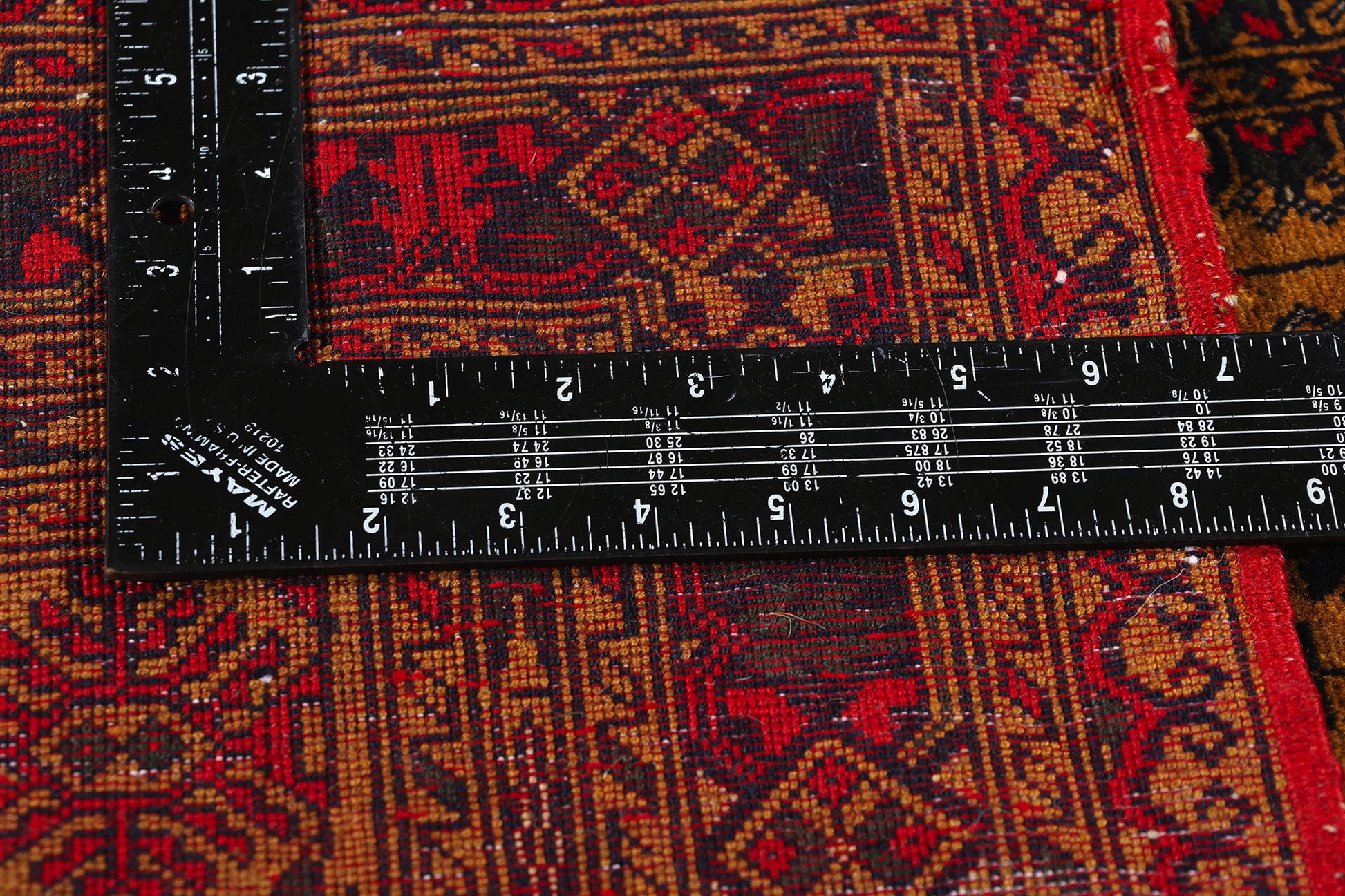 6 x 9 Vintage Turkoman Afghan Rug 78811