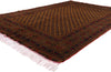 6 x 9 Vintage Turkoman Afghan Rug 78811