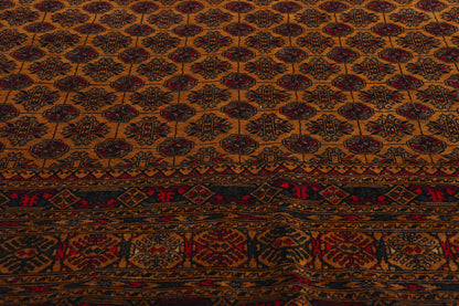 6 x 9 Vintage Turkoman Afghan Rug 78811