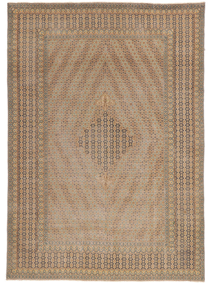 7 x 10 Vintage-Worn Persian Kerman Rug 53760
