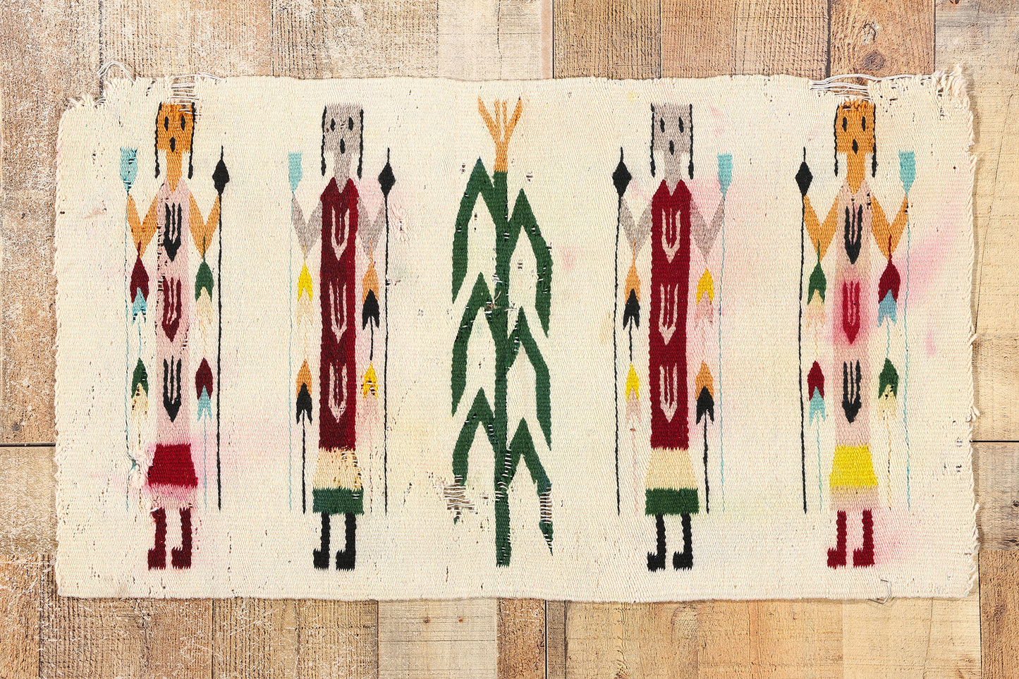 2 x 3 Vintage Yeibichai Navajo Rug 78803