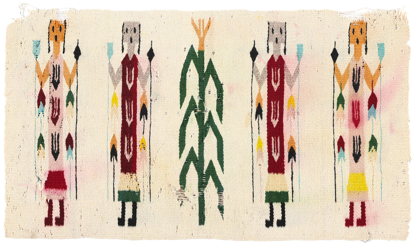 2 x 3 Vintage Yeibichai Navajo Rug 78803