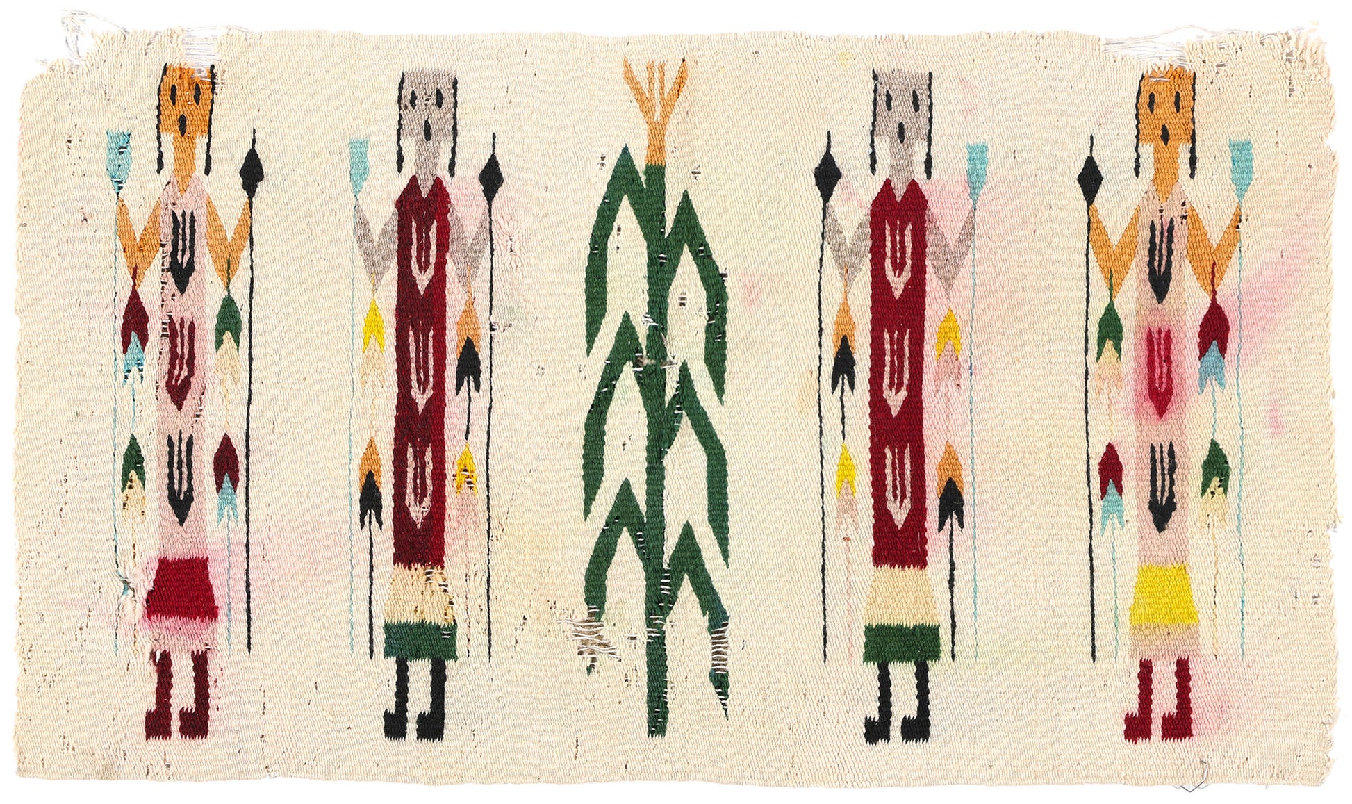 2 x 3 Vintage Yeibichai Navajo Rug 78803