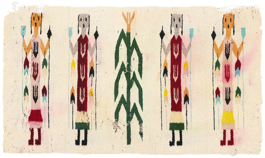 2 x 3 Vintage Yeibichai Navajo Rug 78803