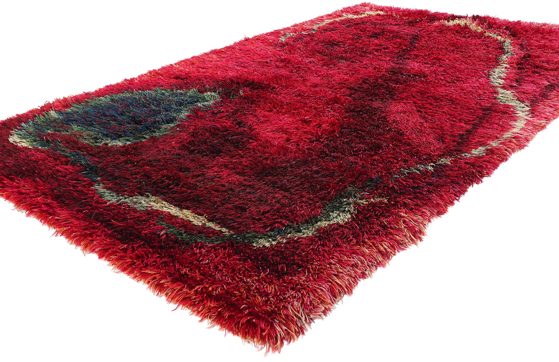 ​5 x 8 Viola Grasten Vintage Swedish Rya Rug 78474