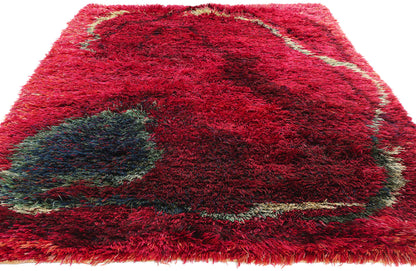 ​5 x 8 Viola Grasten Vintage Swedish Rya Rug 78474