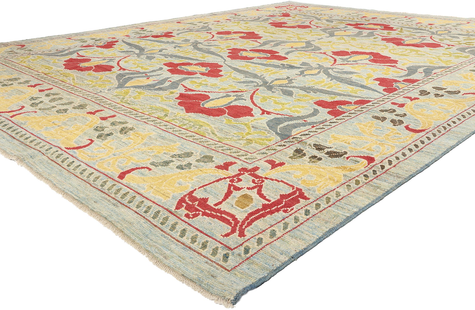 12 x 15 William Morris Turkish Oushak Rug 60744