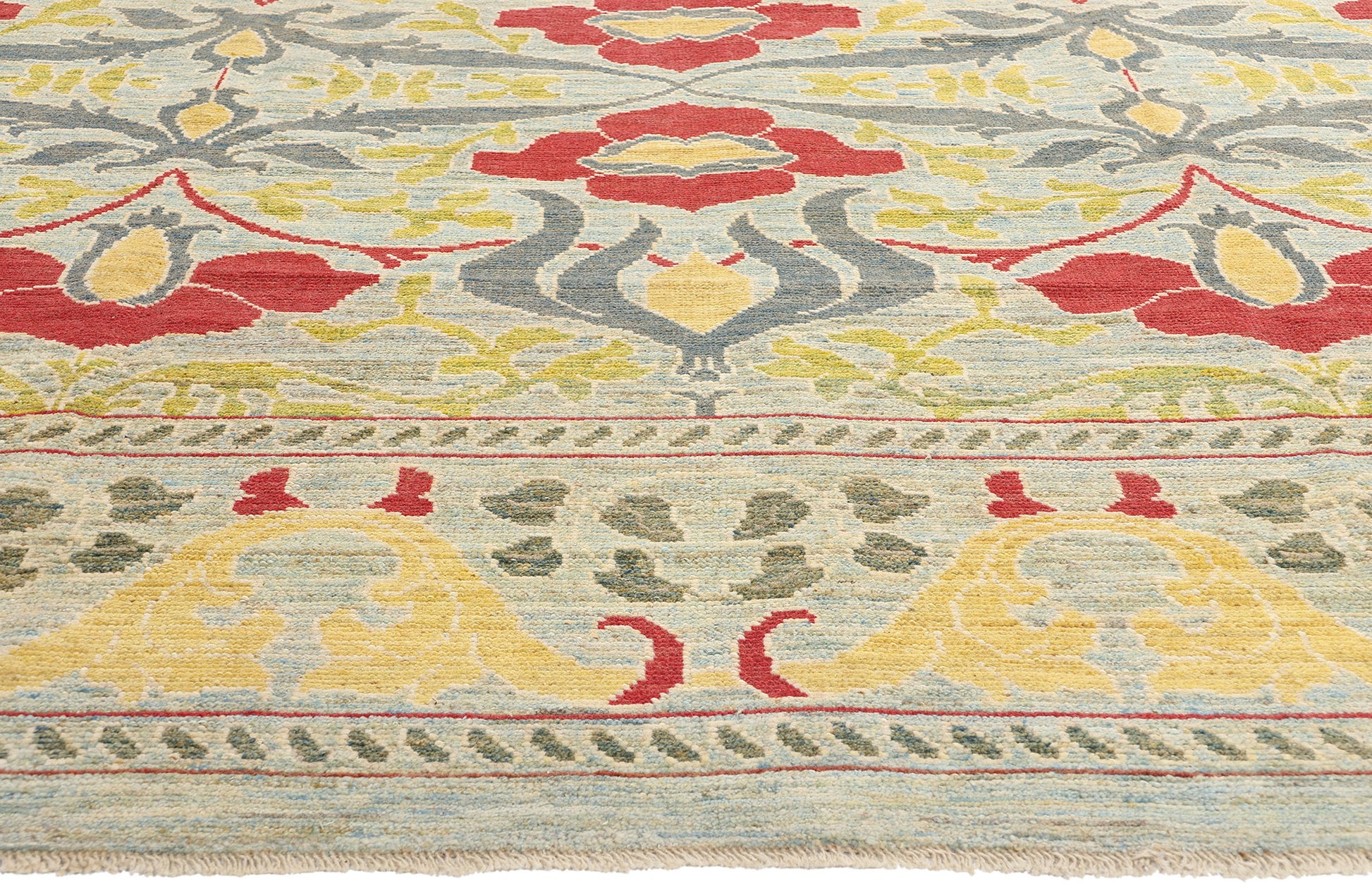 12 x 15 William Morris Turkish Oushak Rug 60744