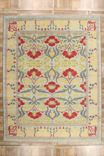 12 x 15 William Morris Turkish Oushak Rug 60744