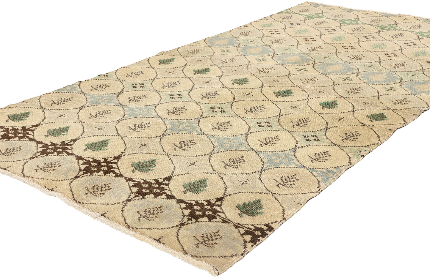 4 x 7 Vintage Turkish Sivas Rug 52150