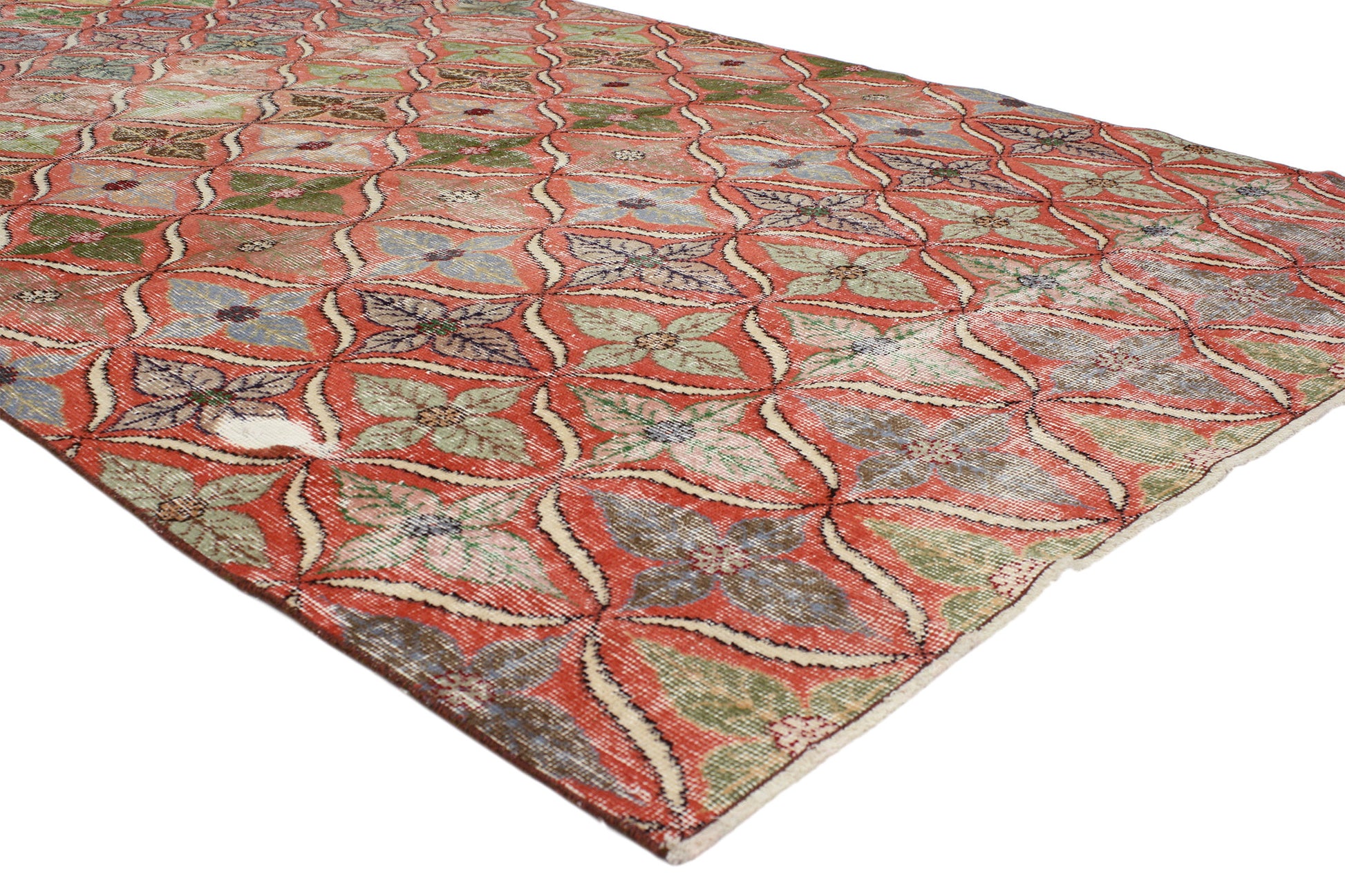 6 x 11 Vintage Turkish Sivas Rug 52187