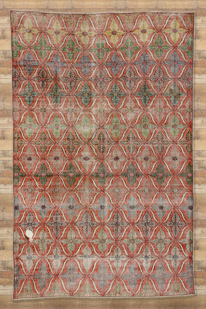 6 x 11 Vintage Turkish Sivas Rug 52187