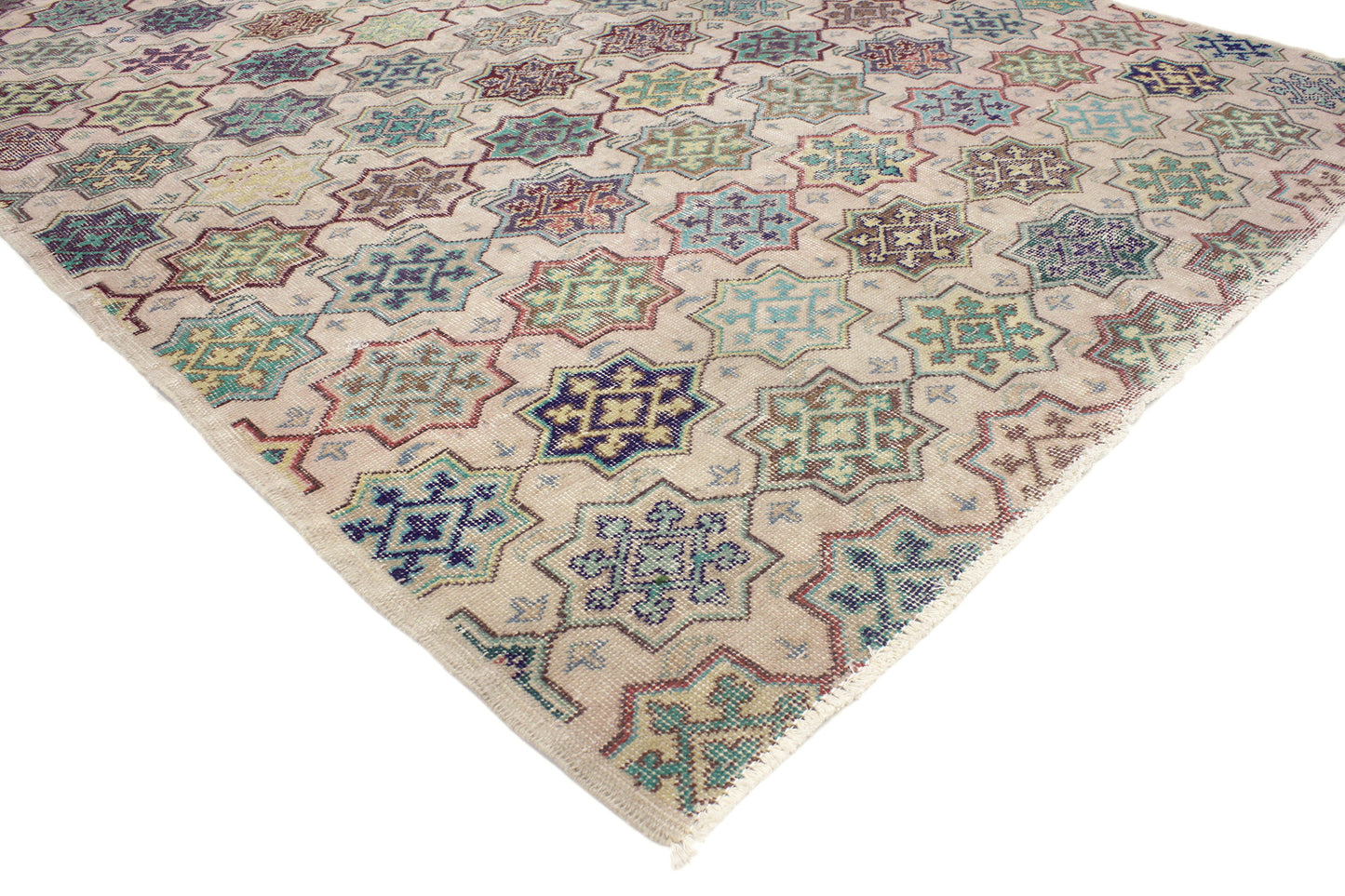 6 x 9 Vintage Turkish Sivas Rug 52005